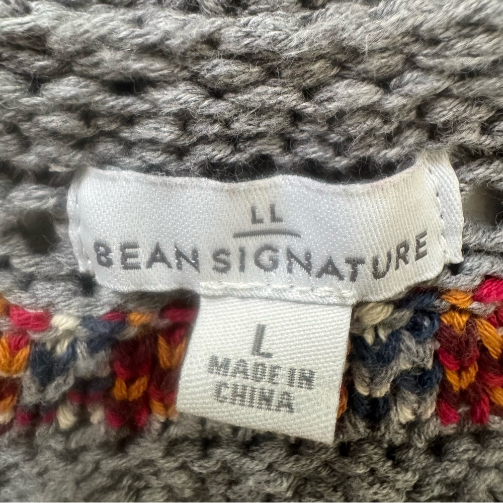 L.L. Bean Signature Cotton Fisherman Sweater - Picture 7 of 8